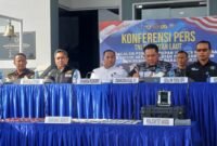 Press Rilis di Mako Kodaeral IV, Batuampar, Kota Batam, Kepri, Sabtu (18/7/2026).