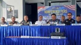 Press Rilis di Mako Kodaeral IV, Batuampar, Kota Batam, Kepri, Sabtu (18/7/2026).