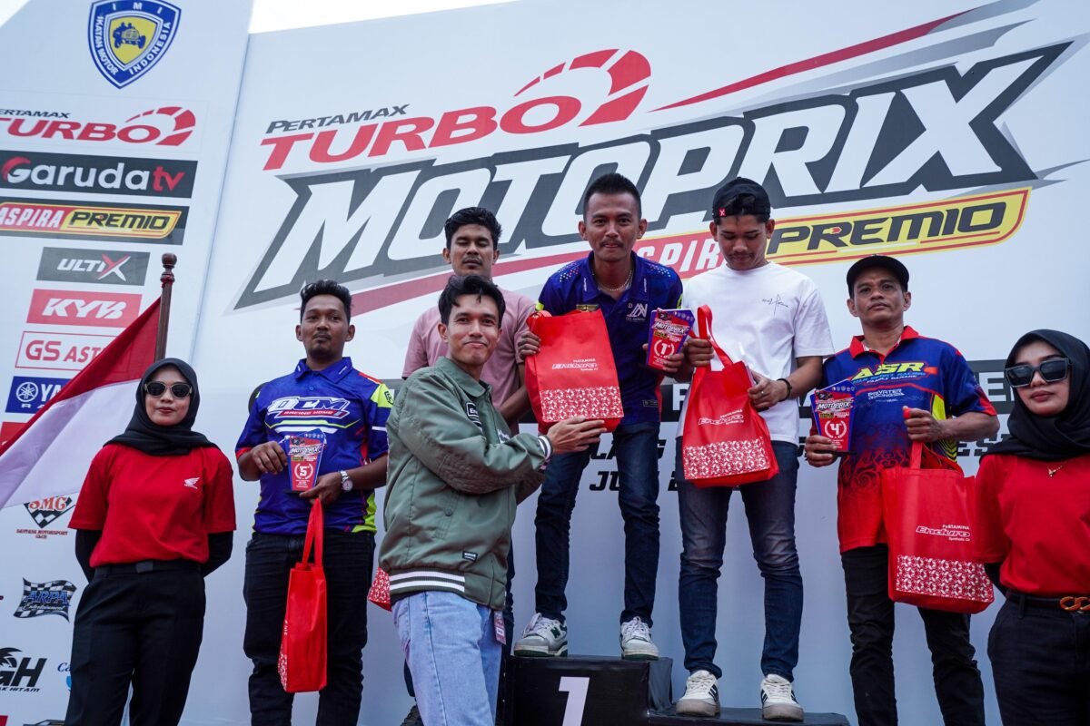 Pertamax Turbo Aspira Premio MotoPrix Region A Sumatera Putaran 4 di Sirkuit NP Lanud Sultan Iskandar Muda, Blang Bintang, Aceh Besar, 27–28 Juni 2026. Foto: Istimewa