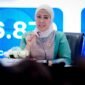 Menkomdigi Meutya Hafid dalam OJK Banking Forum 2026 bertema Penguatan Tata Kelola Teknologi Informasi Perbankan serta Peningkatan Upaya Pemberantasan Kejahatan Keuangan dan Perjudian Online di Era Digital di Jakarta. (Foto: Dok. Kemkomdigi