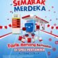 MyPertamina melalui Promo Tarik Benang dan Aktivasi Tebus Murah di sejumlah SPBU. 
