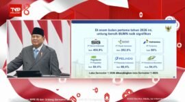 Presiden RI Prabowo Subianto mengapresiasi kinerja PT Pegadaian (Persero) yang mencatat laba bersih Rp6,59 triliun pada Semester I 2026. Foto: istimewa