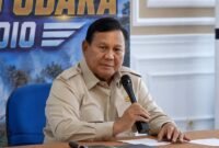  Presiden Prabowo Subianto tiba di Posko Kebakaran Hutan dan Lahan (Karhutla) di Kota Pontianak, Provinsi Kalimantan Barat (Kalbar), Sabtu (22/8/2026). (Tangkapan Layar BPMI Setpres)