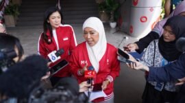 Menkomdigi Meutya Hafid disela-sela event Merdeka Run di Kantor Kemkomdigi, Jakarta. (foto: Amiri Yandi/InfoPublik/KPM Kemkomdigi)