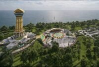 Animasi bangunan Museum dan Monumen Bahasa Nasional Pulau Penyengat. (Sumber: Dinas PUPP Kepri)