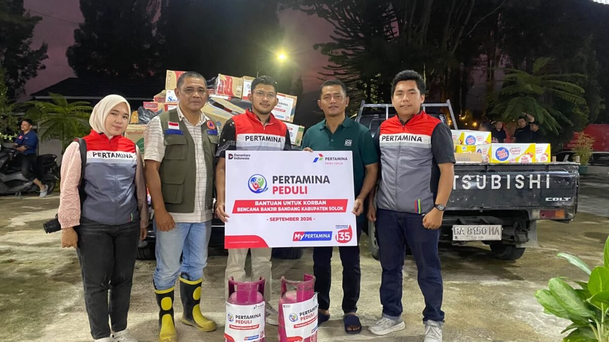 Pertamina menyalurkan sembako, kebutuhan pengungsi, perlengkapan ibu dan anak, serta LPG untuk mendukung operasional dapur umum. Bantuan tersebut disalurkan pada Rabu (23/9/2026). Foto: Istimewa