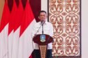 Gubernur Kepri Ansar Ahmad memberikan kata sambutan dalam kegiatan Sinergi Arah Kebijakan Kementerian Kesehatan dengan Pembangunan Kesehatan dan Upaya Percepatan Pelaksanaan Program Prioritas, Cek Kesehatan Gratis di Provinsi Kepulauan Riau, di Balairung Wan Seri Beni, Kantor Gubernur Kepri, Dompak, Jumat (11/9/2026). (Enji/DISKOMINFO KEPRI)