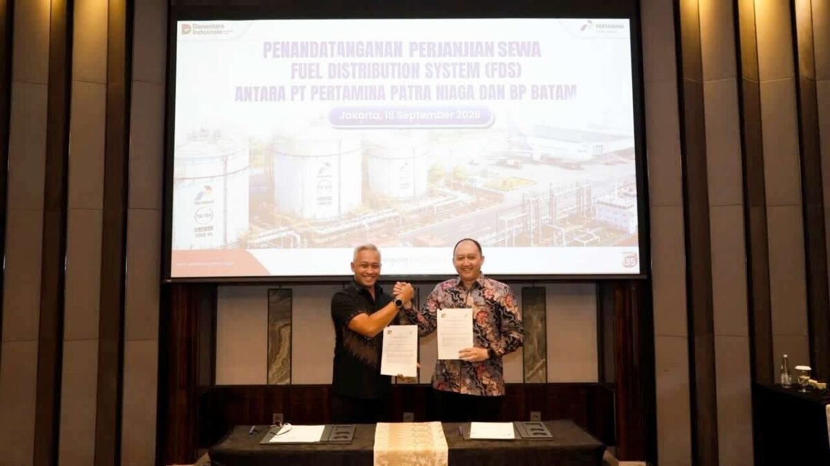 Kontrak sewa Fuel Delivery System (FDS) di Hotel Sheraton Grand Jakarta, Jumat (18/9/2026). Foto: Istimewa