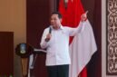 Wakil Menteri Kesehatan RI Benjamin Paulus Octavianus saat menjadi keynote speaker sekaligus memberikan pengarahan dalam kegiatan Sinergi Arah Kebijakan Kementerian Kesehatan dengan Pembangunan Kesehatan dan Upaya Percepatan Pelaksanaan Program Prioritas, Cek Kesehatan Gratis di Provinsi Kepulauan Riau, di Balairung Wan Seri Beni, Kantor Gubernur Kepri, Dompak, Jumat (11/9/2026). (Enji/DISKOMINFO KEPRI)