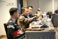 Wali Kota Batam, Amsakar Achmad, memaparkan program perlindungan pekerja saat Wawancara Nasional Jamsostek Award Tahun 2026 di Pullman Jakarta Indonesia Thamrin CBD, Kamis (15/10/2026). Foto: Humas Diskominfo Batam