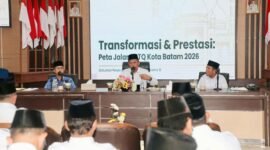 Ketua LPTQ Batam, Firmansyah, memimpin Musker LPTQ Kota Batam 2026 di Kantor Wali Kota Batam, Sabtu (24/10/2026). HUMAS DISKOMINFO BATAM / ADE RAHMATULLAH