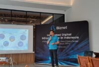 Vice President Biznet, I Gede Novrada Budiarta, saat di Batam, Kamis (8/10/2026).